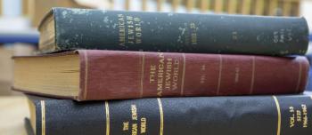 Three bound volumes of the American Jewish World